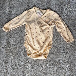 Konges Slojd Long Sleeve Floral Baby Onesie